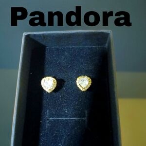 Pandora Sparkling Elevated Hearts Earrings